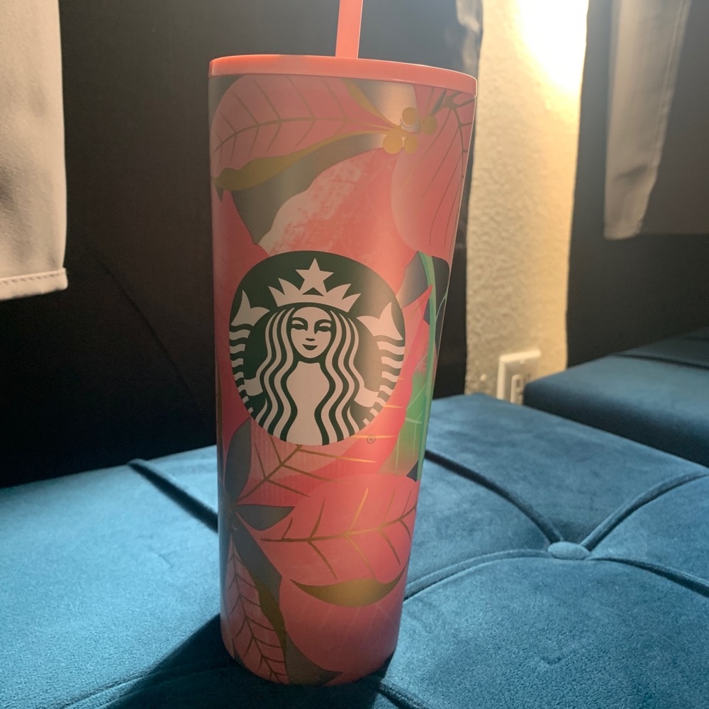 Starbucks Pink Leaf Cup